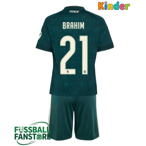 Real Madrid Brahim Diaz #21 Replik Auswärtstrikot Kinder 2026-27 Kurzarm (+ Kurze Hosen)